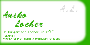 aniko locher business card